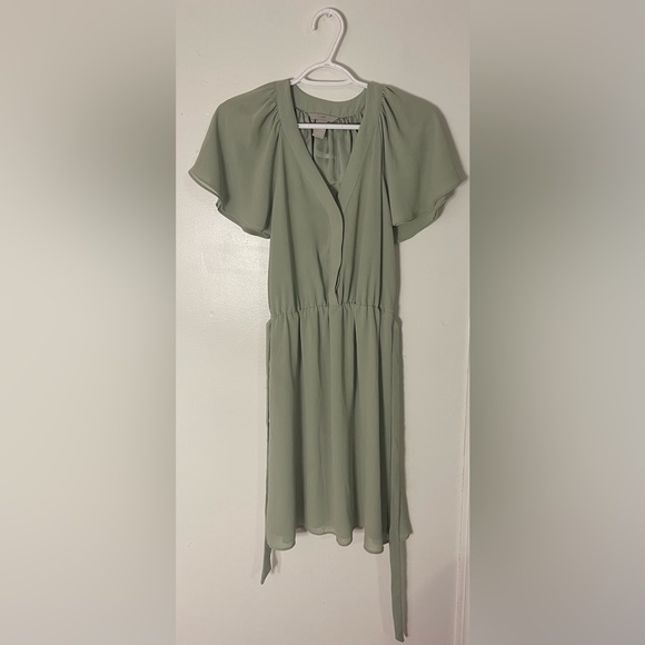 h&m sage green dress Green Shimmery Nights Maxi Dress